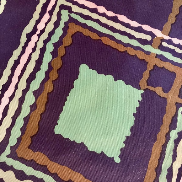 VINTAGE scarf, 1960s-70s, abstract - Picture 6 of 9
